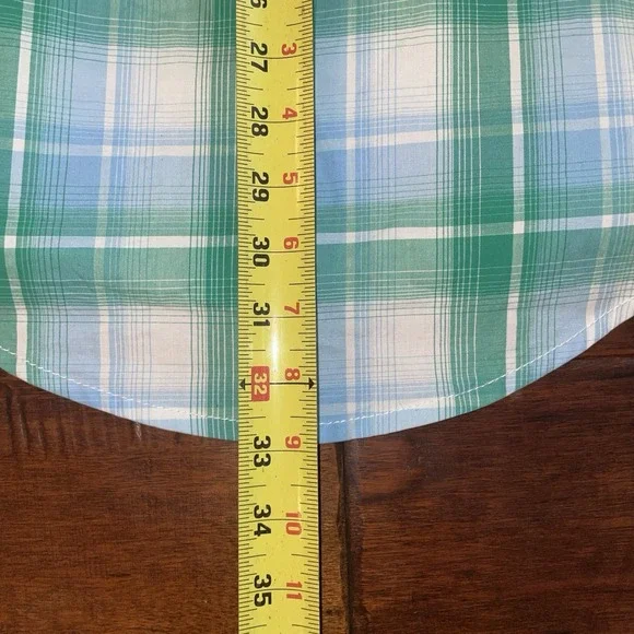 Wrangler 20X Competition Pearl Snap Western Shirt Medium Plaid Cowboy Flip Cuffs - Picture 9 of 10